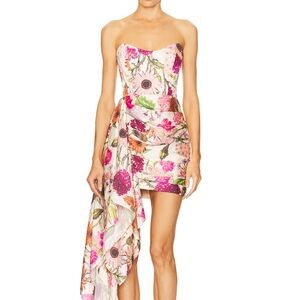 Floral Strapless Dress